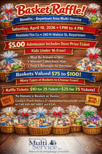 Boyertown Area Multi Service- Basket Raffle Fundraiser
