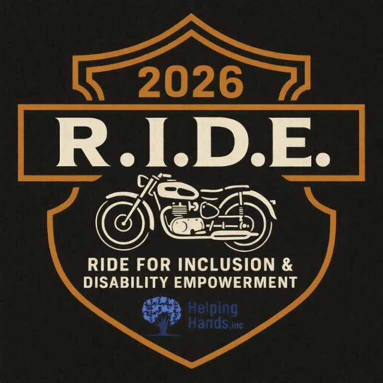 Kickstands Up for the R.I.D.E. Motorcycle Charity Bike Run. 𝗥ide for 𝗜nclusion & 𝗗isability 𝗘mpowerment Your registration helps Helping Hands, Inc. continue to provide support to families and individuals impacted by developmental & intellectual disabilities. Complete this form to join the run, confirm your spot, and receive event updates. Date of Event: June 13, 2026 (Raindate: June 27, 2026) Begin and End Location: Helping Hands, Inc 415 Hoffmansville Road Bechtelsville, PA 19505 Registration: 9:00am Kickstands Up: 10:00am Admission Includes: Guided Ride, Catered buffet lunch, yard games, and live music BYOB (age 21+) Live Music by Dee of Chestnut Grove 50/50 & Raffle Baskets Ride through scenic Montgomery & Bucks Counties to Lake Nockamixon and back. T-shirts available for sale