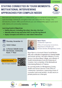 C3: Staying Connected in Tough Moments: Motivational Interviewing Approaches