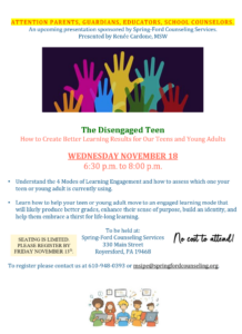 The Disengaged Teen: How to Create Better Learning Results for Our Teens and Young Adults